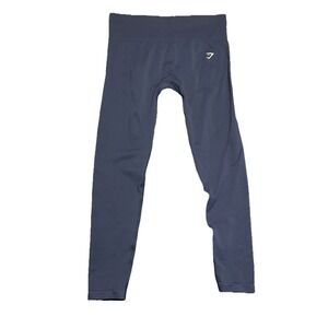 Gymshark Leggings Womens Large Navy Stretch Everyday Seamless Skinny Active Wear